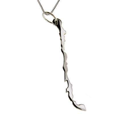 50cm necklace + Chile pendant in solid 925 silver
