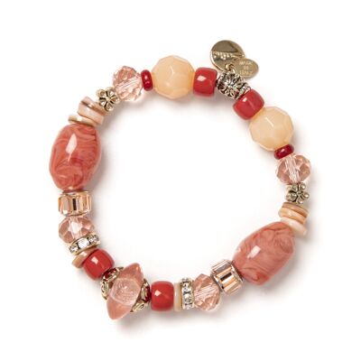 Elastic bracelet with beads, stones and Cydonia bonbons