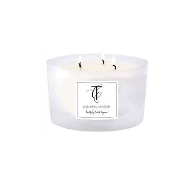 Pastels - Lavender & Patchouli 3 Wick Candle