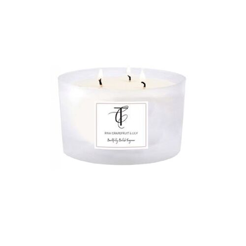Pastels - Pink Grapefruit & Lily 3 Wick Candle