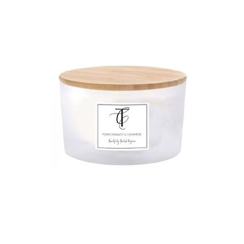 Pastels - Pomegranate & Cashmere 3 Wick candle