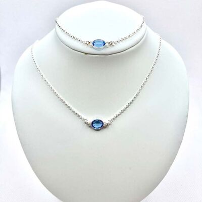 Collana e bracciale - Blu