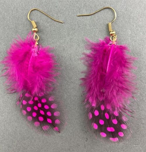 Pendientes Gallo Colores - Rosa