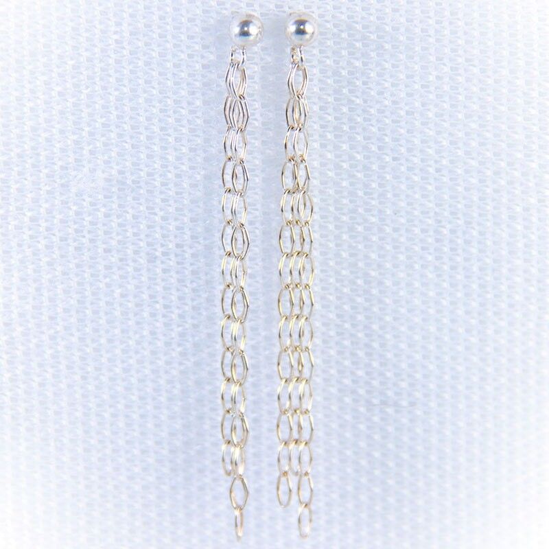 Orecchini pioggia d'argento