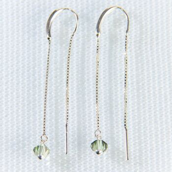 Boucles d'oreilles double chaîne 1 1