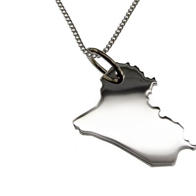 50cm necklace + Iraq pendant in solid 925 silver