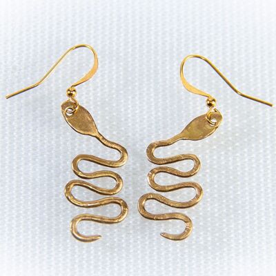 Boucles d'oreilles serpent