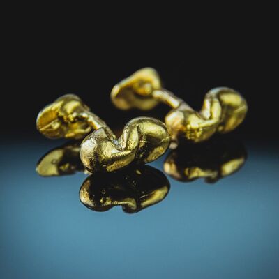 Sezgi cufflinks - Gold plated silver