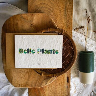 Tarjeta de plantación doble Belle Plante