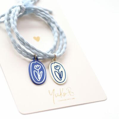 Elastiques pour cheveux et bracelet pour enfants - FLOWERS