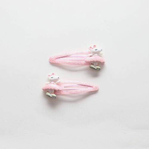 Barrettes cheveux pour enfants, Duo 2 pièces  - BALLERINAS