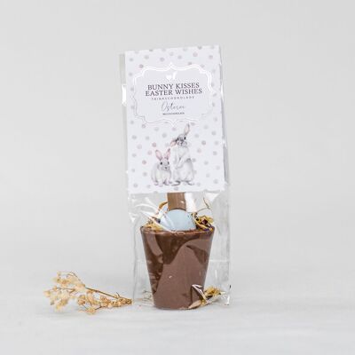 Chocolate para beber de Pascua “El conejito besa los deseos de Pascua”