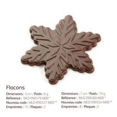 CACAO BARRY - MOLD_PACKAGE N°276_ SNOWFLAKE 5 CM