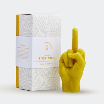 Compra Candela grande per dito medio - altezza 20 cm, Fottiti gesto della  mano, Design super realistico, Dimensioni e consistenza della mano reale