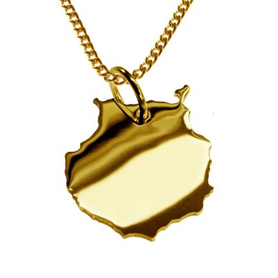 50cm necklace + Gran Canaria pendant in 585 yellow gold