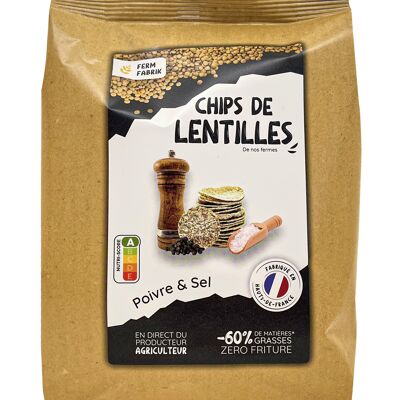 Chips artisanales de Lentilles fermières - Poivre & Sel