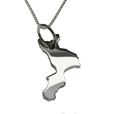 Collier 50cm + pendentif Calabre en argent massif 925