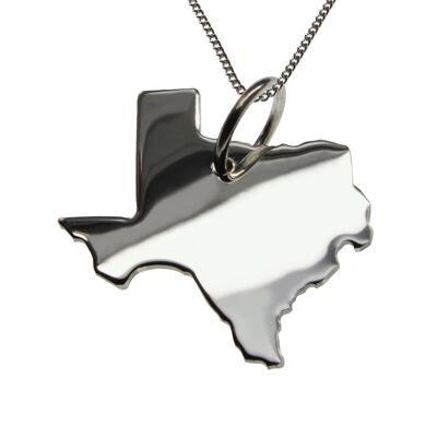 50cm necklace + Texas pendant in solid 925 silver