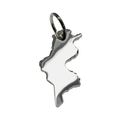 Pendentif Tunisie en argent massif 925