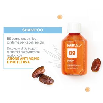 B9 - Shampooing eudermique hydratant pour cheveux secs 200 ml 3