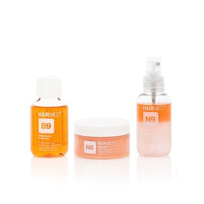 B9 N6 N9 - Kit de viaje hidratante para cabello seco_ tamaño viaje 300 ml