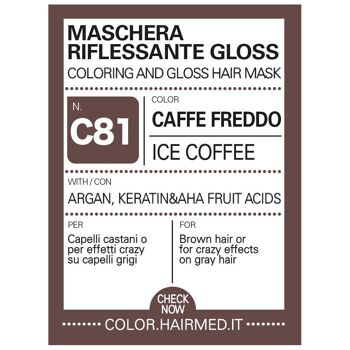 C81 - MASQUE COLORANT ET BRILLANT - CAFÉ GLACE 150 ml 2