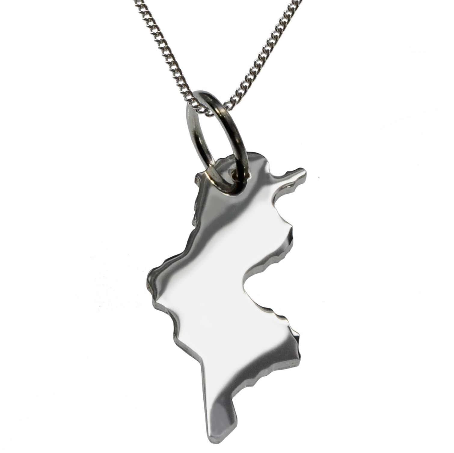 Collana 50cm + ciondolo Tunisia in argento massiccio 925