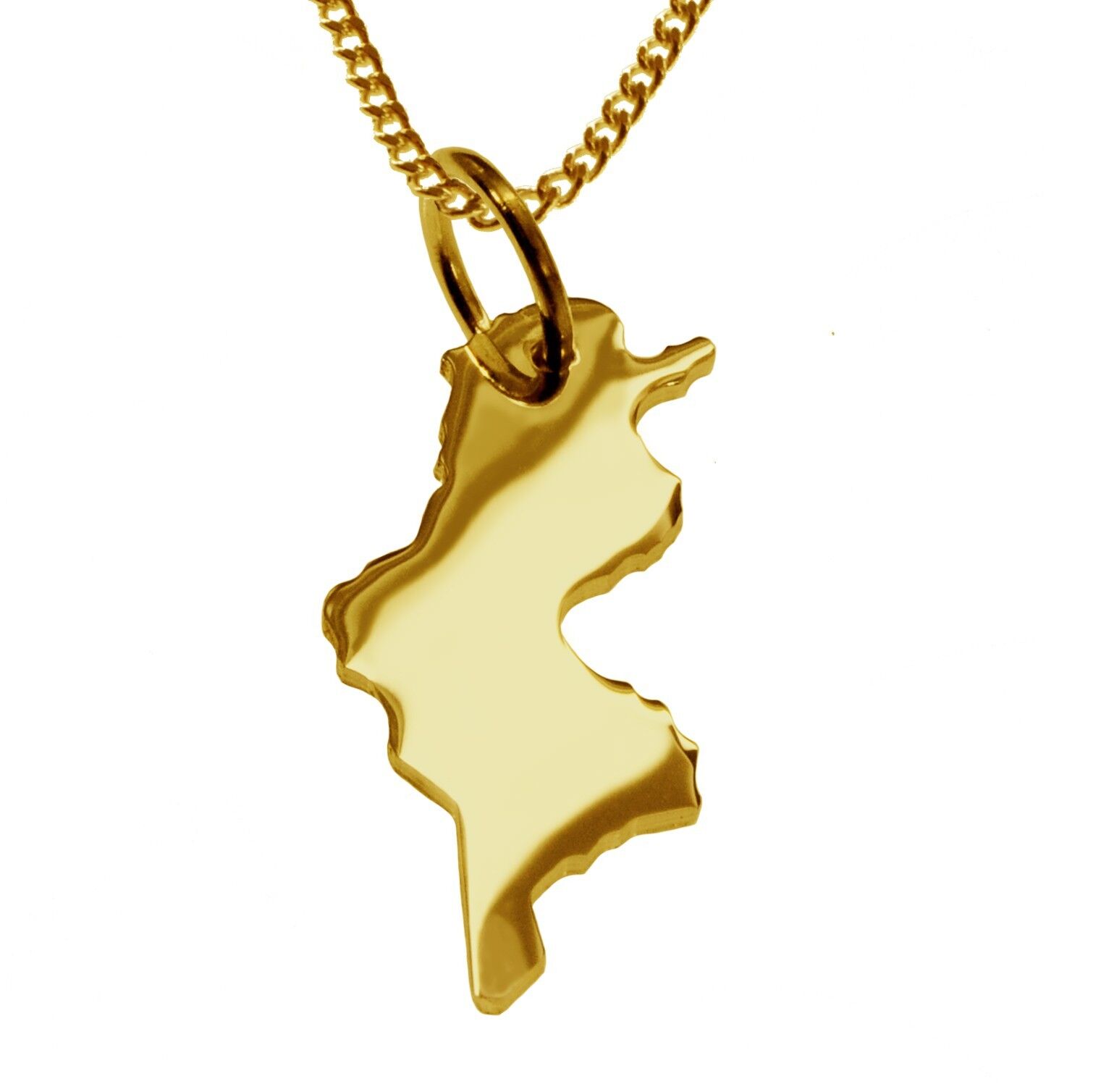 Collana 50cm + ciondolo Tunisia in oro giallo 585