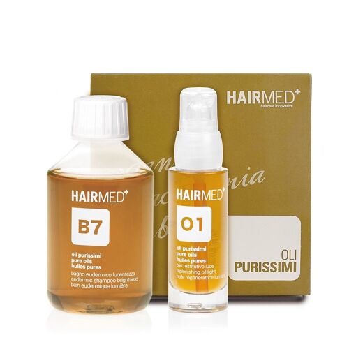 O1 B7 - Kit pure oils -Argan Jojoba Macadamia 230 ml