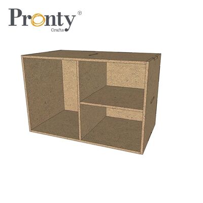 Pronty Crafts Boîte de base Trois boîtes MDF