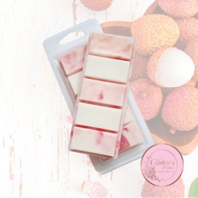 Marshmallow & Pink Lychee Wax Melt Snap Bar