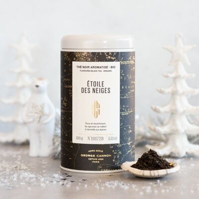 Té navideño de estrella de nieve