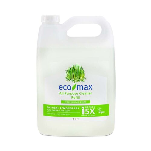 Eco-Max All Purpose Cleaner | NATURAL LEMONGRASS | 4L Refill