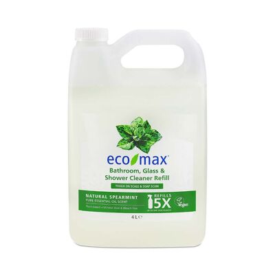Eco-Max Detergente per bagno/vetro/doccia | MENTA VERA | 4 litri