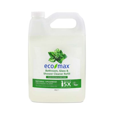 Eco-Max Nettoyant pour salle de bain/verre/douche | MENTHE VERTE | 4 litres