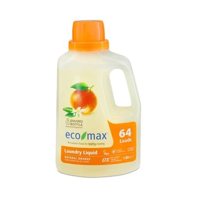 Détergent à lessive Eco-Max | ORANGE | 1.89L/64 LAVAGES