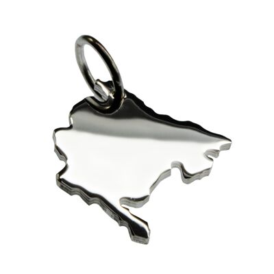 Montenegro pendant in solid 925 silver