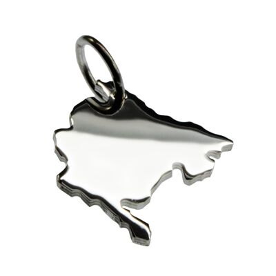Pendentif Monténégro en argent massif 925