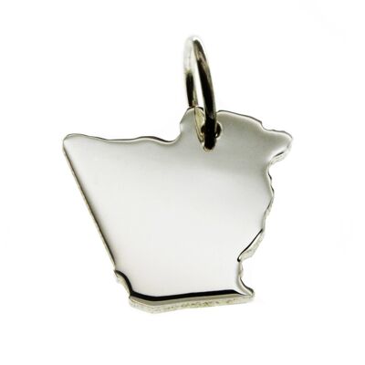 Pendentif Algérie en argent massif 925