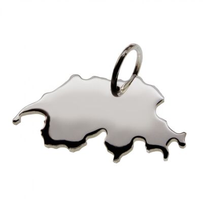 Switzerland pendant in solid 925 silver