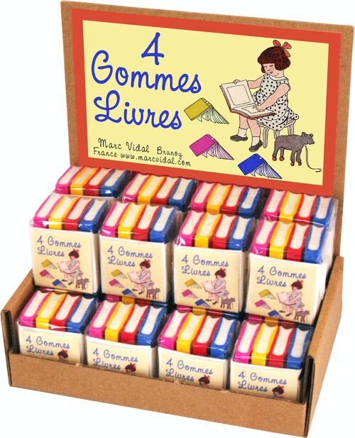 4 gommes Livres