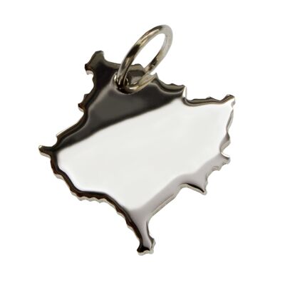 Pendentif Kosovo en argent massif 925