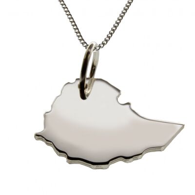 50cm necklace + Ethiopia pendant in solid 925 silver