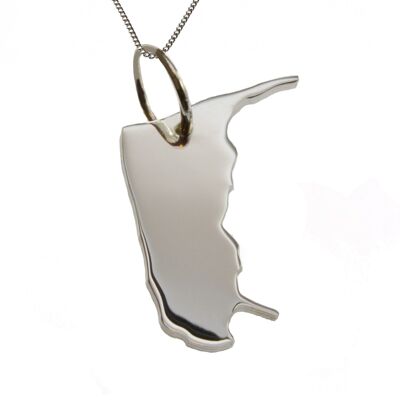 50cm necklace + Amrum pendant in solid 925 silver