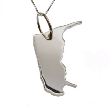 Collier 50cm + pendentif Amrum en argent massif 925