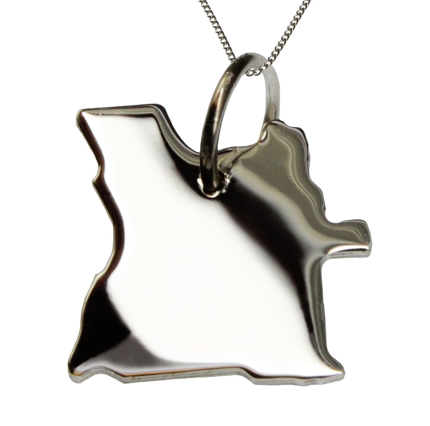 Collana 50cm + ciondolo Angola in argento massiccio 925