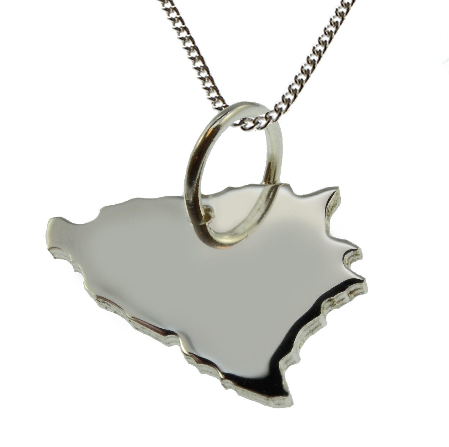 Collana 50cm + ciondolo Bosnia in argento massiccio 925