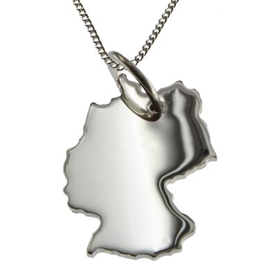 Collana 50cm + ciondolo Germania in argento massiccio 925