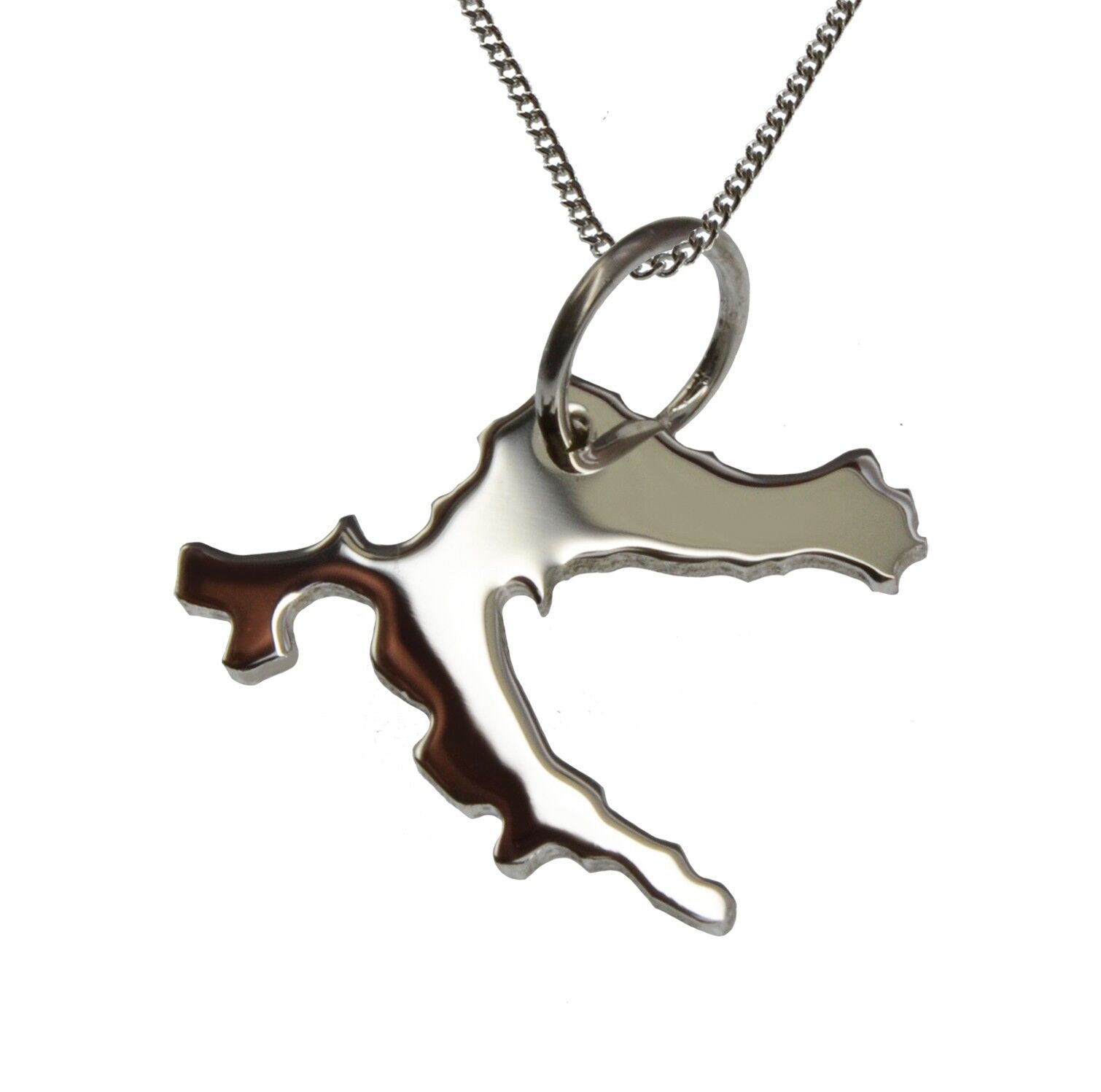 Collana 50cm + ciondolo Croazia in argento massiccio 925