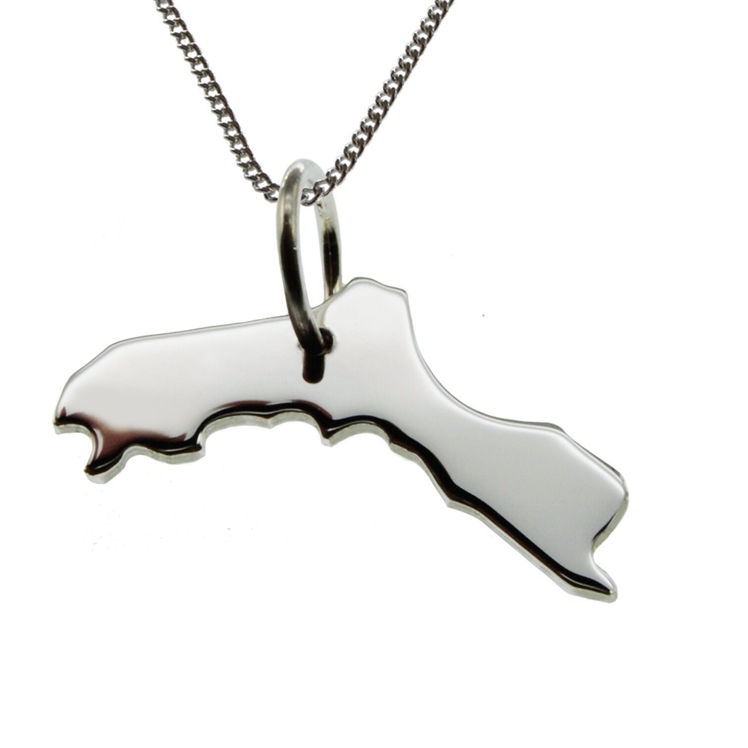 Collana 50cm + ciondolo Kurdistan in argento massiccio 925